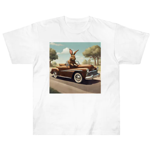 アメ車うさぎ Heavyweight T-Shirt