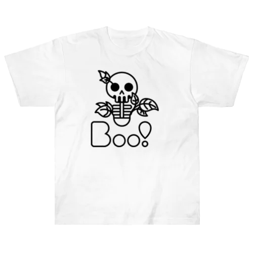 Boo!(ガイコツ) Heavyweight T-Shirt