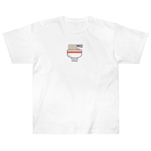 かわいい　ラーメンロゴ　オリジナルグッズ Heavyweight T-Shirt