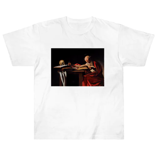 書斎の聖ヒエロニムス / Saint Jerome Writing Heavyweight T-Shirt