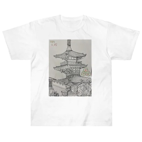 清水寺 ヘビーウェイトTシャツ