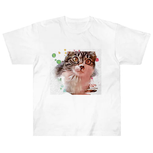 猫のしずくちゃん Heavyweight T-Shirt