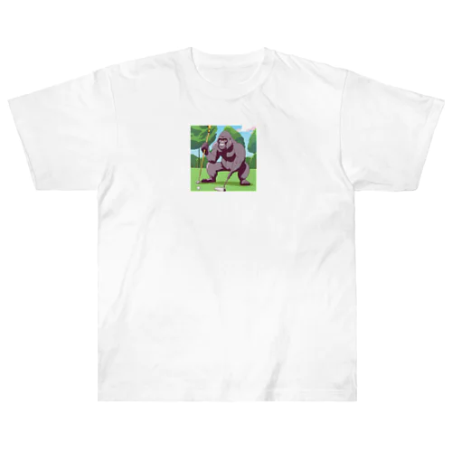 ゴルファーゴリラ Heavyweight T-Shirt