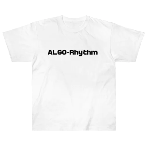 ALGO-Rhythmブランドロゴ ヘビーウェイトTシャツ