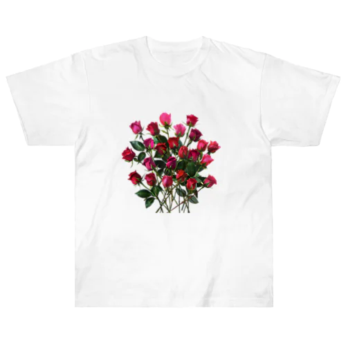 Redpink 23 Roses ヘビーウェイトTシャツ