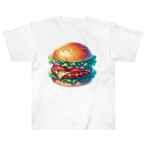 ハンバーガー！ Heavyweight T-Shirt