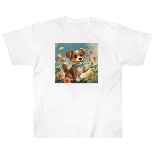 犬キラキラ ヘビーウェイトTシャツ