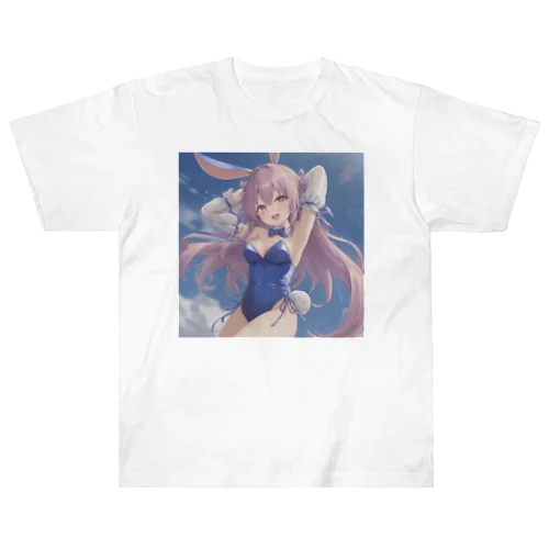 萌え可愛いうさ耳少女♪ ヘビーウェイトTシャツ