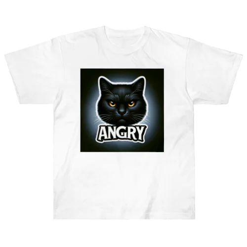 アングリー黒猫シリーズ ヘビーウェイトTシャツ