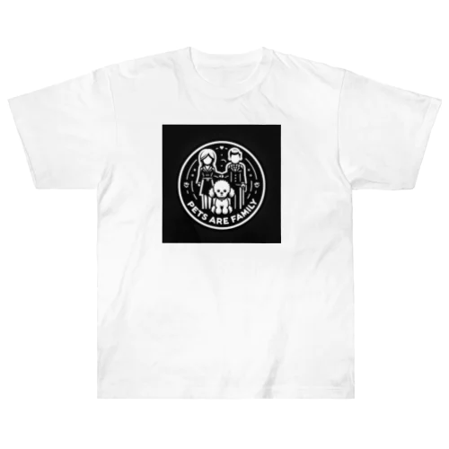 ペットは家族Ｔシャツ わんこバージョン Heavyweight T-Shirt