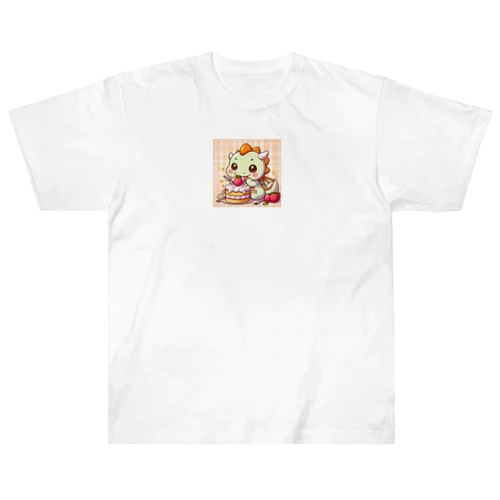 かわいいドラゴンマスコットキャラクター Heavyweight T-Shirt