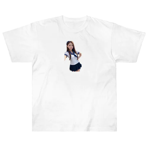 AI美女 Heavyweight T-Shirt