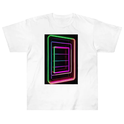 Abstract_Neonsign ヘビーウェイトTシャツ