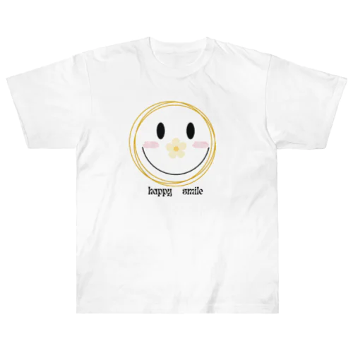幸せ笑顔 Heavyweight T-Shirt