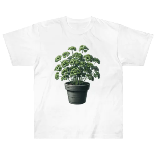 鉢植えのパセリ_240127 ヘビーウェイトTシャツ