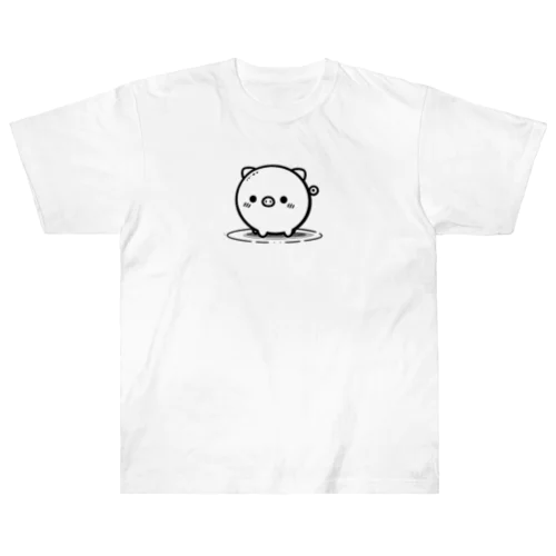 まんまる🐷ぶたちゃん😍 Heavyweight T-Shirt