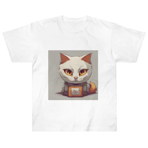 ロボット猫 robot cat ヘビーウェイトTシャツ