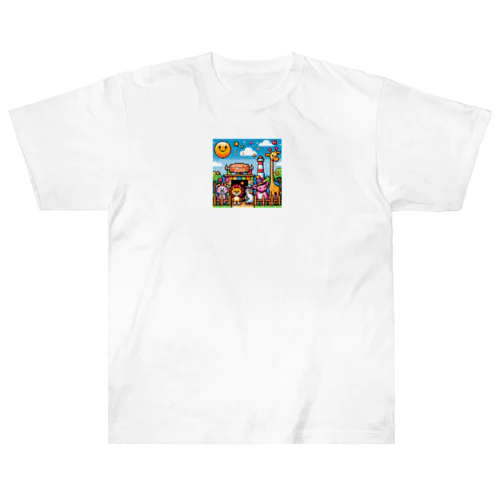 ドッド絵動物園 Heavyweight T-Shirt
