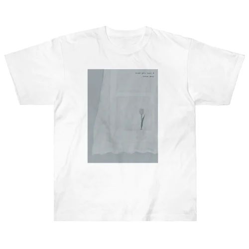 tulipe gris bleu . ヘビーウェイトTシャツ