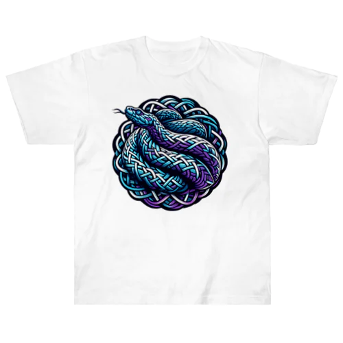 Blue snake 2 ヘビーウェイトTシャツ