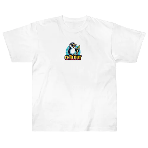 かっこいいペンギン Heavyweight T-Shirt