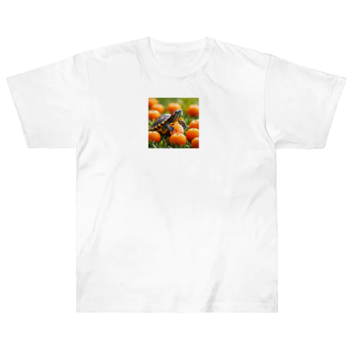 オレンジミドリガメ Heavyweight T-Shirt