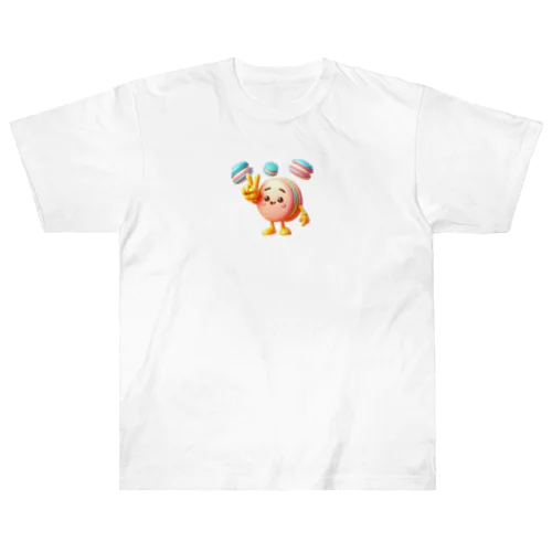 かわいいマカロンちゃん ヘビーウェイトTシャツ