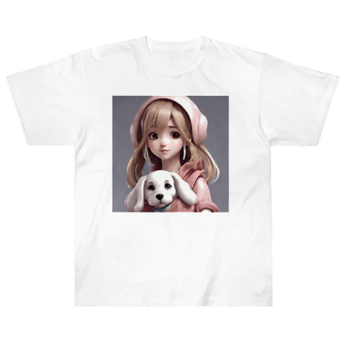 犬大好き子さん Heavyweight T-Shirt