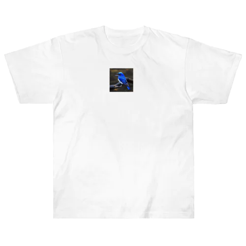 幸運を呼ぶ青い鳥 ヘビーウェイトTシャツ