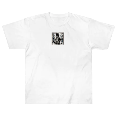 男らしいねこ Heavyweight T-Shirt