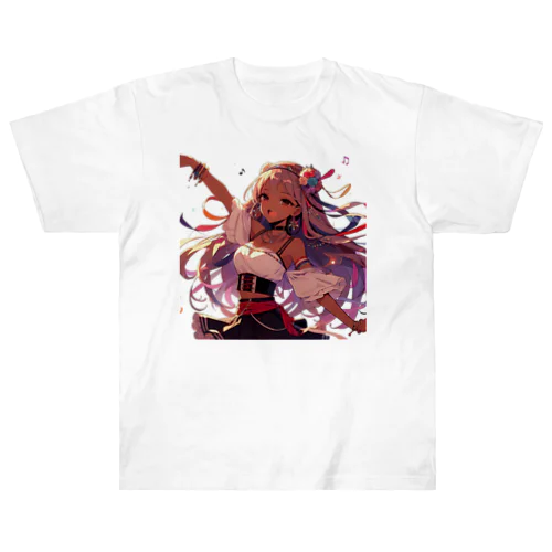 美少女㊱ Heavyweight T-Shirt