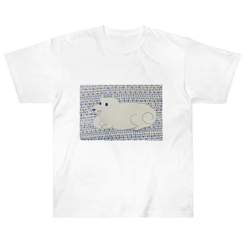 柴犬ワンコ　文字背景 Heavyweight T-Shirt