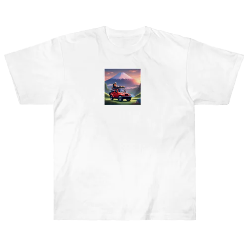 イケオジ週末の野遊び Heavyweight T-Shirt