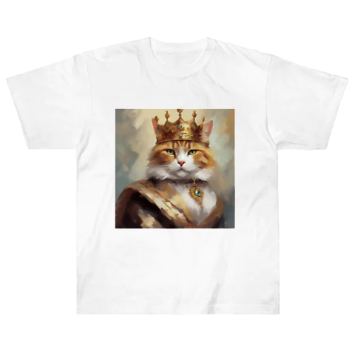 ブルーダイヤモンドの猫王 ヘビーウェイトTシャツ