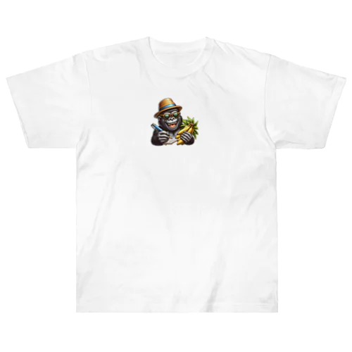 グラサンゴリラ Heavyweight T-Shirt