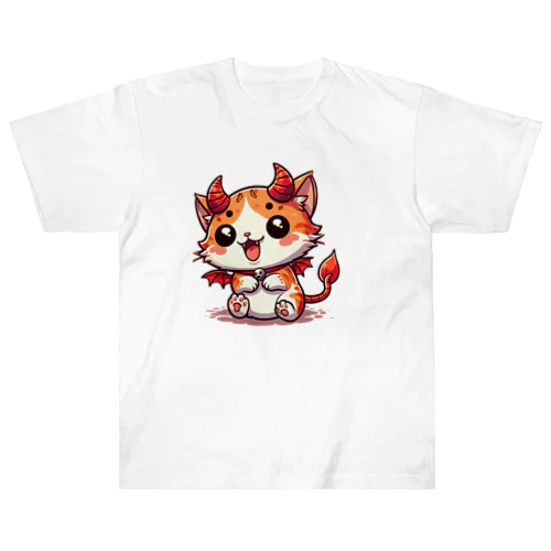 ☆悪魔の世界のアイドルにゃんこ☆ Heavyweight T-Shirt