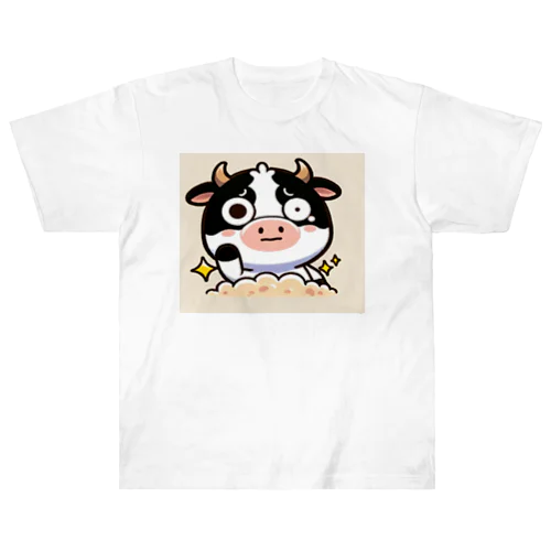 cute cow. ヘビーウェイトTシャツ