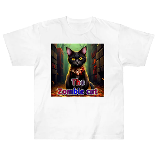 The zombie cat Heavyweight T-Shirt