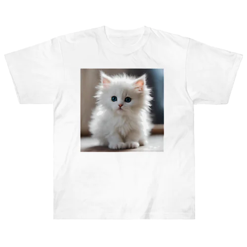 キュートな子猫 ヘビーウェイトTシャツ