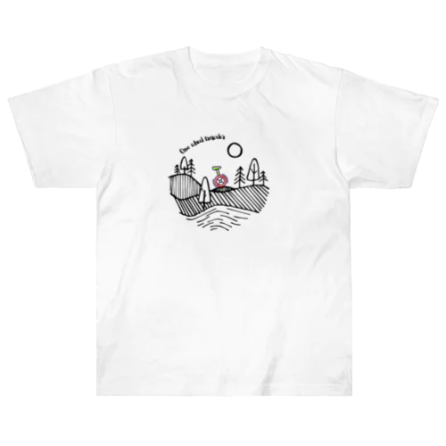 One wheel traveler ヘビーウェイトTシャツ