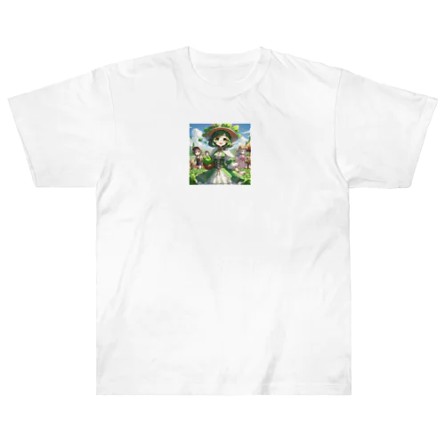 ほうれん草をモチーフにしたアニメキャラクター「スプリナ」 Heavyweight T-Shirt