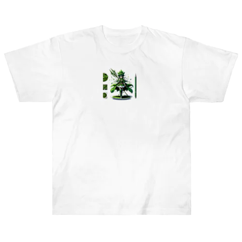 ほうれん草をモチーフにしたアニメキャラクター「グリーナ」 ヘビーウェイトTシャツ