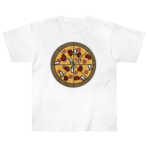 ほらをた娘 くぁに＆いくぁ PIZZA ヘビーウェイトTシャツ