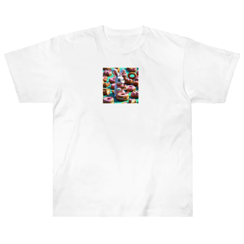 ウサギドーナツ Heavyweight T-Shirt