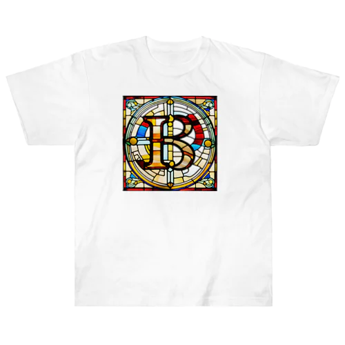 stained glass B ヘビーウェイトTシャツ