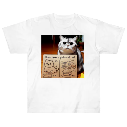 おねだり猫 Heavyweight T-Shirt