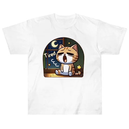 Tired cat 5 Heavyweight T-Shirt