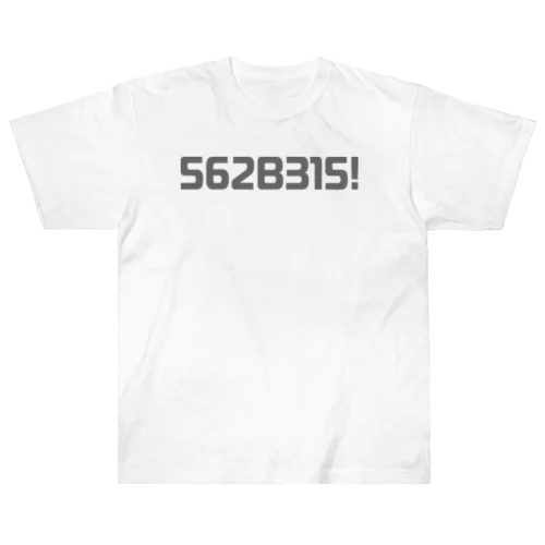 562B315! ウェア　グレーロゴ ヘビーウェイトTシャツ