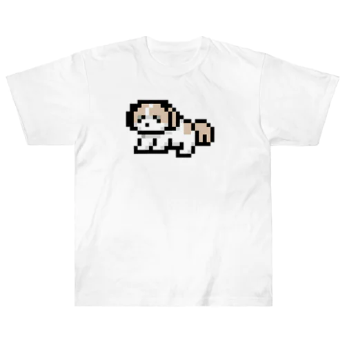 ドット絵のシーズーちゃん ヘビーウェイトTシャツ