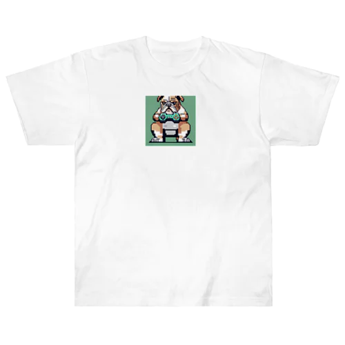 ゲーム中毒のブルドッグ Heavyweight T-Shirt